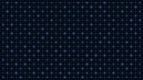 Futuristic digital network grid with glowing nodes and connecting lines Stock Footage 333188020