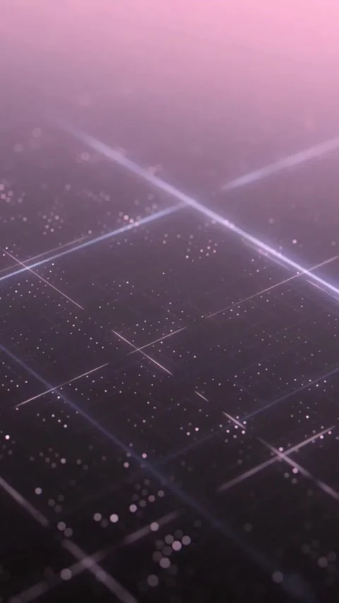 Futuristic digital network grid with glowing data nodes. High-tech Vídeo Stock 339638187