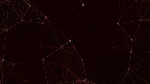 Futuristic Digital Network Map: Flowing Illuminated Data Connections and No.. Stock Footage 340379099