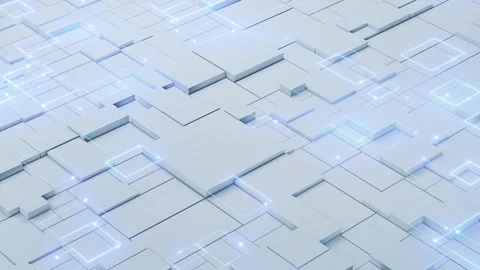 Futuristic Digital Network Technology Background Vídeos de archivo 300996085