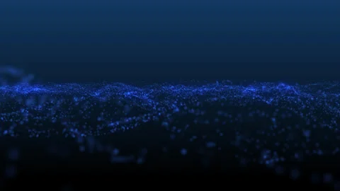 Futuristic Digital Particle Wave with Abstract Technology Background. 库存影片 306226947