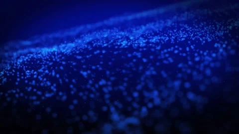 Futuristic Digital Particle Wave Seamless Loop. Digital Data Technology. 4K Stock Footage 202266122