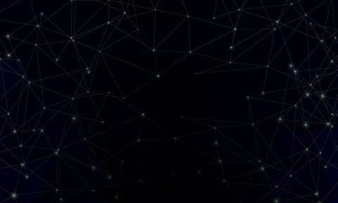 Futuristic digital with particles dots. Stock Illustration