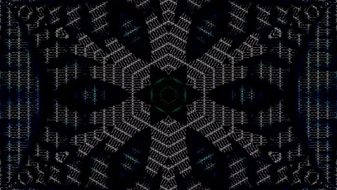 Futuristic digital particles form a grid of light lines that spread Stock Footage 327855695