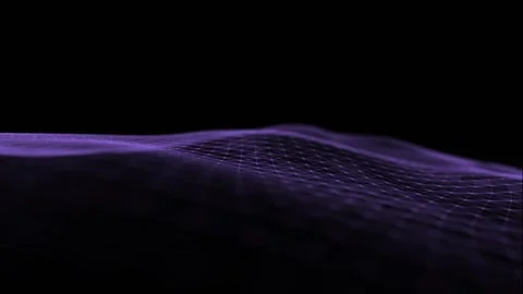 Futuristic Digital Particles Wave Background. Data Flow Animation. Stock Footage 188704936