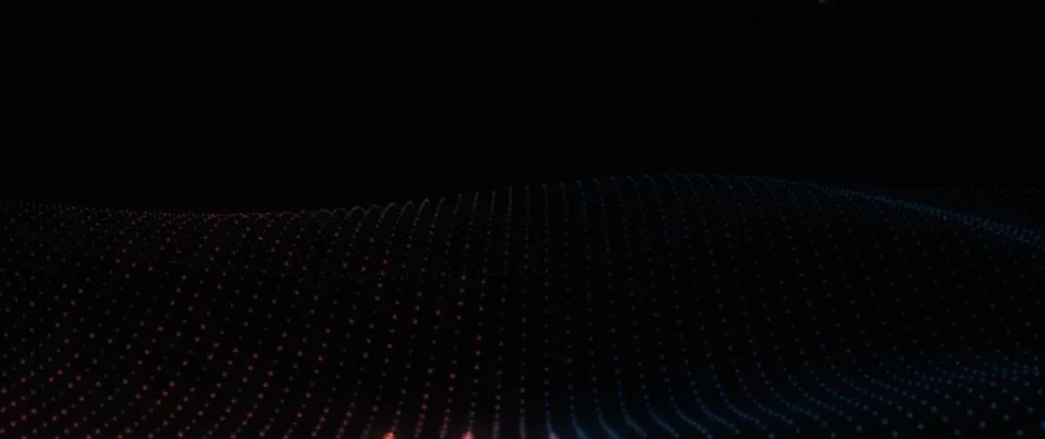 Futuristic Digital Plexus Background: Vibrant Interconnected Glowing Partic.. Stock Illustration