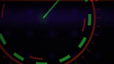 Futuristic Digital Radar Interface Scanning Motion Graphics. Stock Footage 340525797