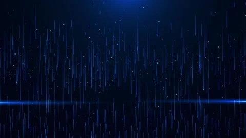 Futuristic digital rain binary code matrix background. data flow cyber computing Stock Footage 292982372