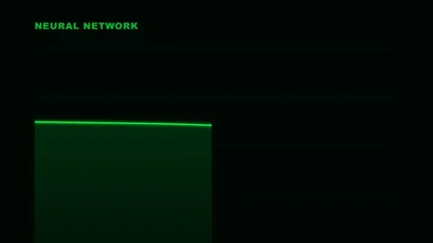 Futuristic digital representation of an artificial intelligence neural netw.. Stock Footage 336837407