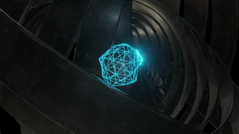 Futuristic Digital Sci Fi Background Stock Footage 148147893