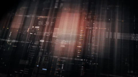 Futuristic digital screen matrix Background Stock Footage 312452154