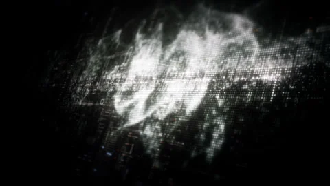 Futuristic digital screen matrix Background Stock Footage 312452702