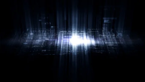Futuristic digital screen matrix Background Stock Footage 314378598