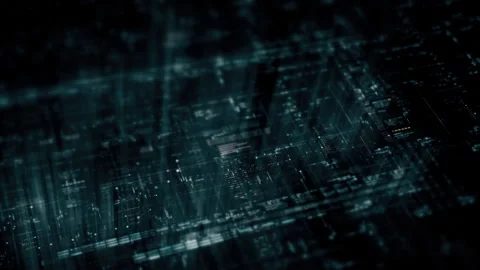 Futuristic digital screen matrix Background Stock Footage 314378837