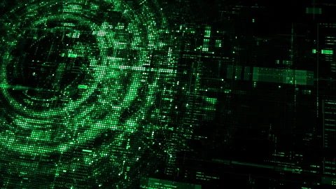 Futuristic digital screen matrix Background Stock Footage 318998875