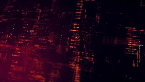 Futuristic digital screen matrix Background Stock Footage 318999295