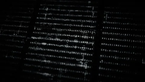Futuristic digital screen matrix Background Stock Footage 319006090