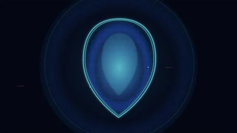 Futuristic Digital Security Shield with Cyan Geometric Layers Deflecting Re.. Stock Footage 345775290