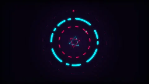 Futuristic Digital Shield Icon Animation Security and Technology Concept Video stock 342797614