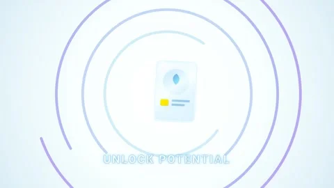 Futuristic Digital Smart Card Possibilities Animation Stock Footage 333493591