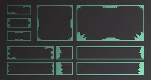 Futuristic digital streaming screen interface. Live stream panel design tem.. Stock Illustration