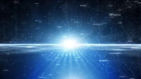Futuristic digital tech ai network road with word cloud animation Stock Footage 341431454