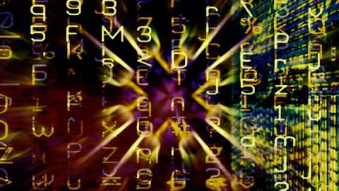 Futuristic Digital Tech Display Stock Illustration