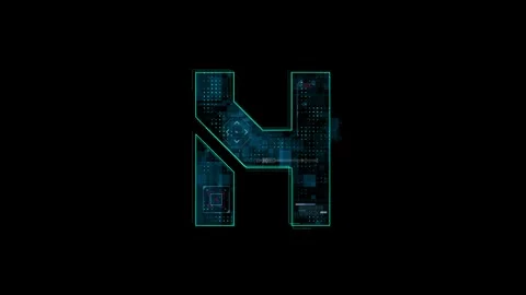 Futuristic Digital Tech Neon Cyber Grid with Glowing Blue Patterns and Data.. Video stock 341918023