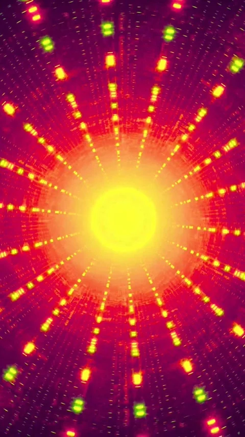 Futuristic digital technology background with vibrant glowing lights for Stock-Footage 347484684