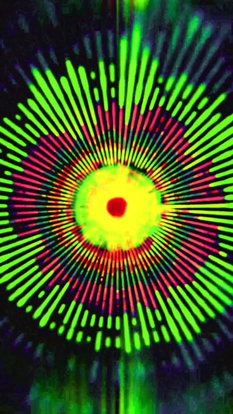 Futuristic digital technology background with vibrant neon light patterns for Stock Footage 347484939