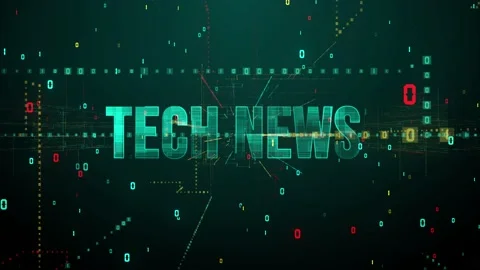 Futuristic Digital Technology Bluish Green Tech News On Binary Numeral Lines  Stock Footage 197394343
