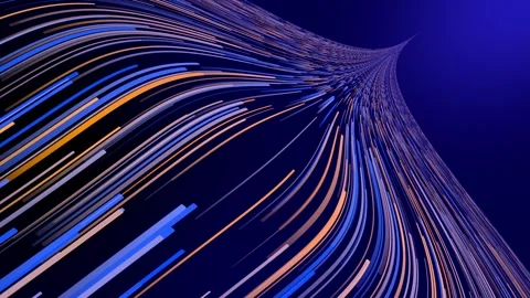 Futuristic Digital Technology Light Trails Motion Background Animation 스톡 동영상 345977248