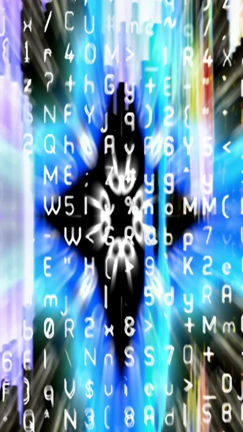 Futuristic Digital Technology Screen Loop Stock Footage 310274575