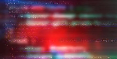 Futuristic Digital Technology Vector Background. Cyber Attack, Ransomware, .. 스톡 일러스트