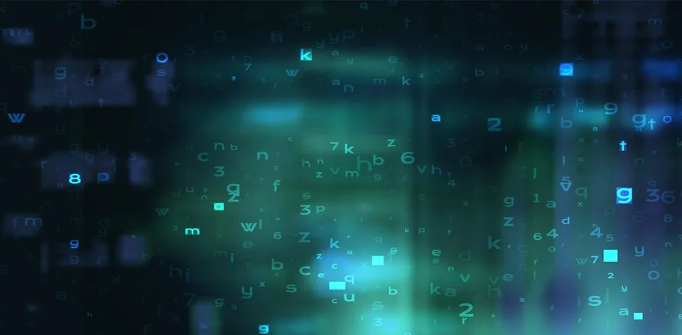 Futuristic Digital Technology Vector Background. Cyber Space Stock Illustration