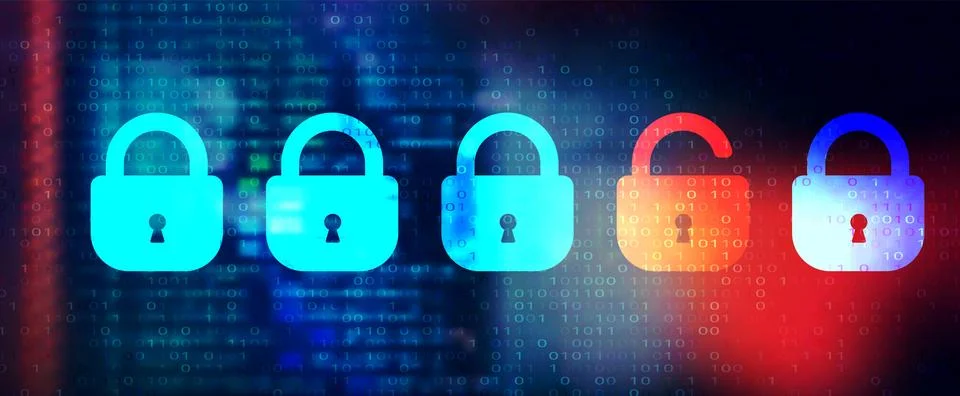 Futuristic Digital Technology Vector Background. Cyber Space Concept Stock Illustration