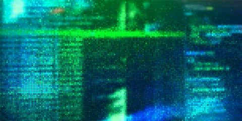 Futuristic Digital Technology Vector Background. Cyber Attack, Ransomware, Ma Stock Illustration