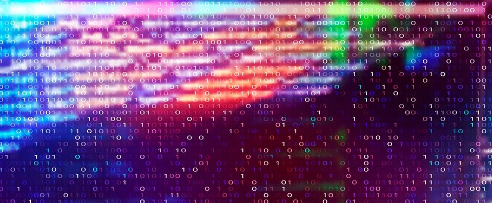 Futuristic Digital Technology Vector Background. Cyber Attack, Ransomware, .. Stock Illustration