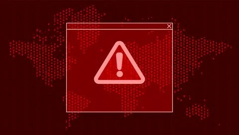 Futuristic Digital Technology Vector Background. Cyber Attack, Ransomware, Ma イラスト素材