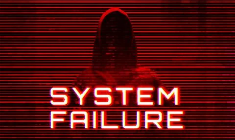 Futuristic Digital Technology Vector Background. Cyber Attack 스톡 일러스트