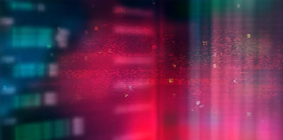 Futuristic Digital Technology Vector Background. Cyber Attack, Ransomware, .. Stock Illustration