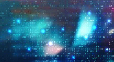 Futuristic Digital Technology Vector Background. Cyber Attack, Ransomware, .. Stock Illustration