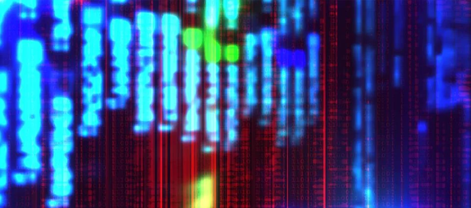 Futuristic Digital Technology Vector Background. Cyber Attack, Ransomware, .. Stock Illustration