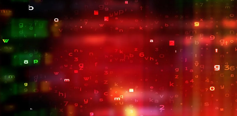 Futuristic Digital Technology Vector Background. Cyber Attack, Ransomware, .. 库存插图