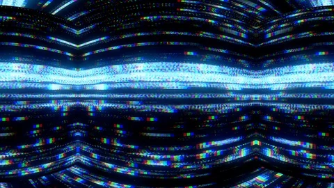 Futuristic Digital Video Glitch Malfunction Stock Footage 94124151