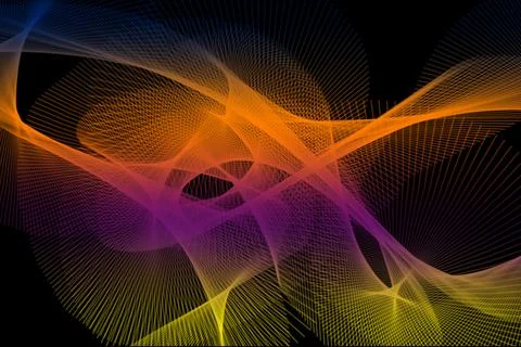 Futuristic digital wave flowing abstract hologram light background Иллюстрация