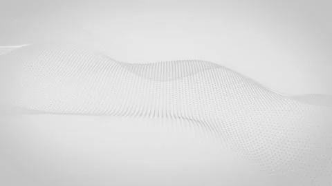 Futuristic Digital White Wavy Dot Technology Background Abstract Seamless L.. Stock Footage 283663940