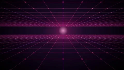 Futuristic digital wireframe grid Stock Footage 339317304