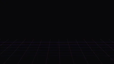 Futuristic digital wireframe grid overlay for data technology background loop 库存影片 343660044