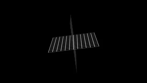Futuristic digitally generated holographic grid in a loop 360 rotation Vidéo 304796338